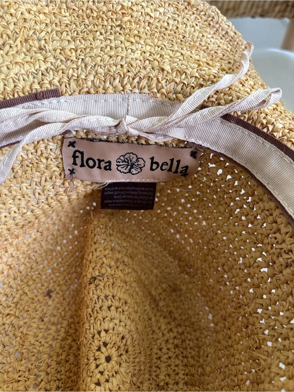 Flora Bella Classic Braided Cowboy Hat in Golden Tan with Twine Accent